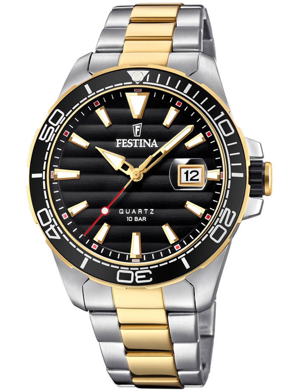 Festina Prestige F20362/2 Herrenuhr Bicolor • Mineralglas • 10 ATM wasserdicht