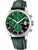 Festina Timeless Chronograph F20375/8 Herren • Grünes Lederarmband • Mineralglas
