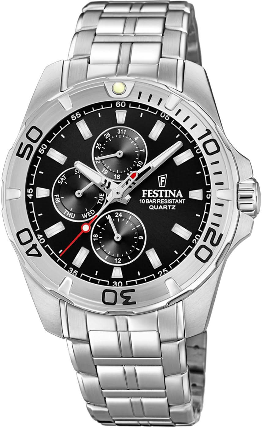 Orologio da uomo Festina Multifunction F20445/3 • Acciaio inossidabile di alta qualità • Impermeabile 10 ATM