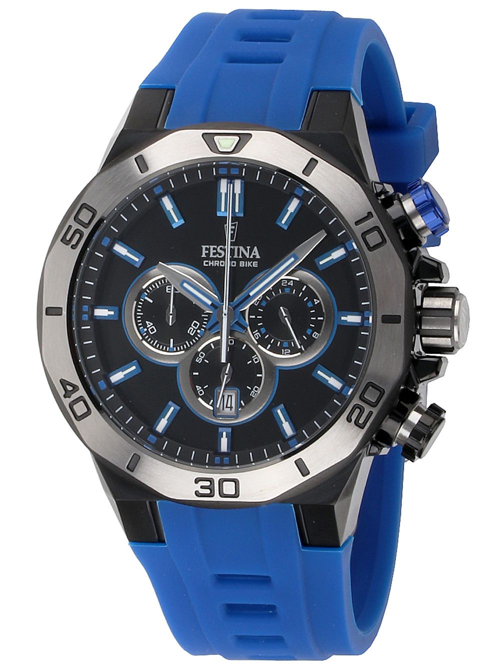 Festina Chrono Bike F20450/5 Herrenuhr Blau • Mineralglas • Chronograph