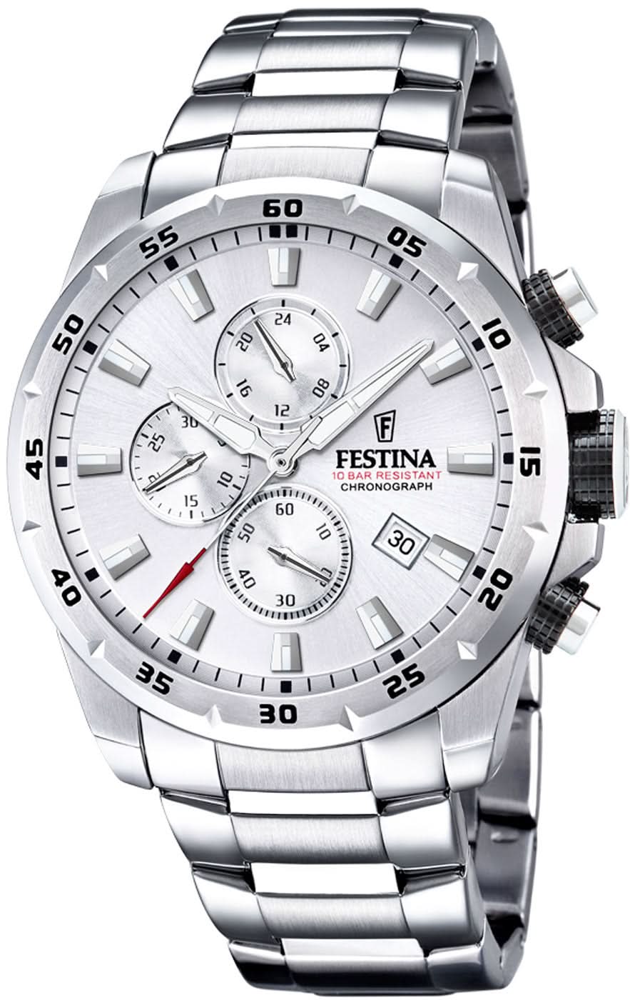 Festina Chrono Sport F20463/1 Orologio da Uomo • Design Cronografo Sportivo • Cassa Robusta in Acciaio Inossidabile