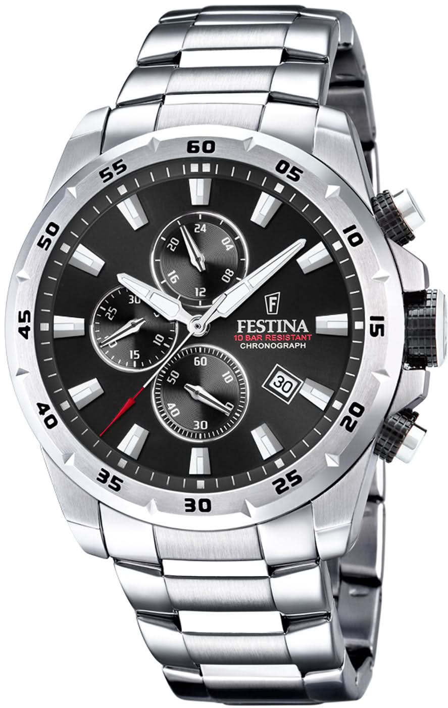 Festina Timeless Chronograph F20463/4 Orologio da Uomo • Design Urbano • Acciaio Inossidabile Robusto