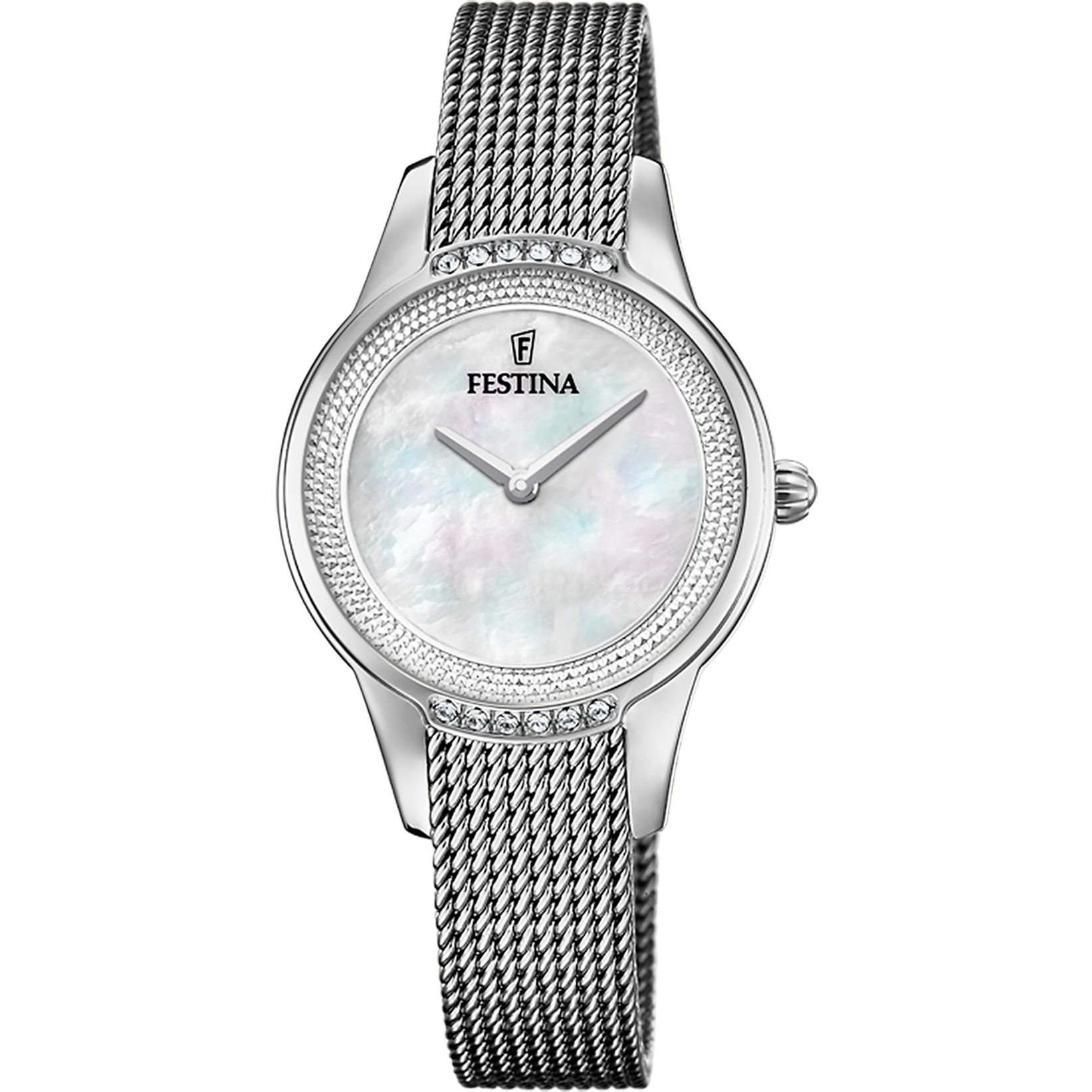 Festina Mademoiselle F20494/4 Damenuhr Beige • Mineralglas • Edelstahlarmband