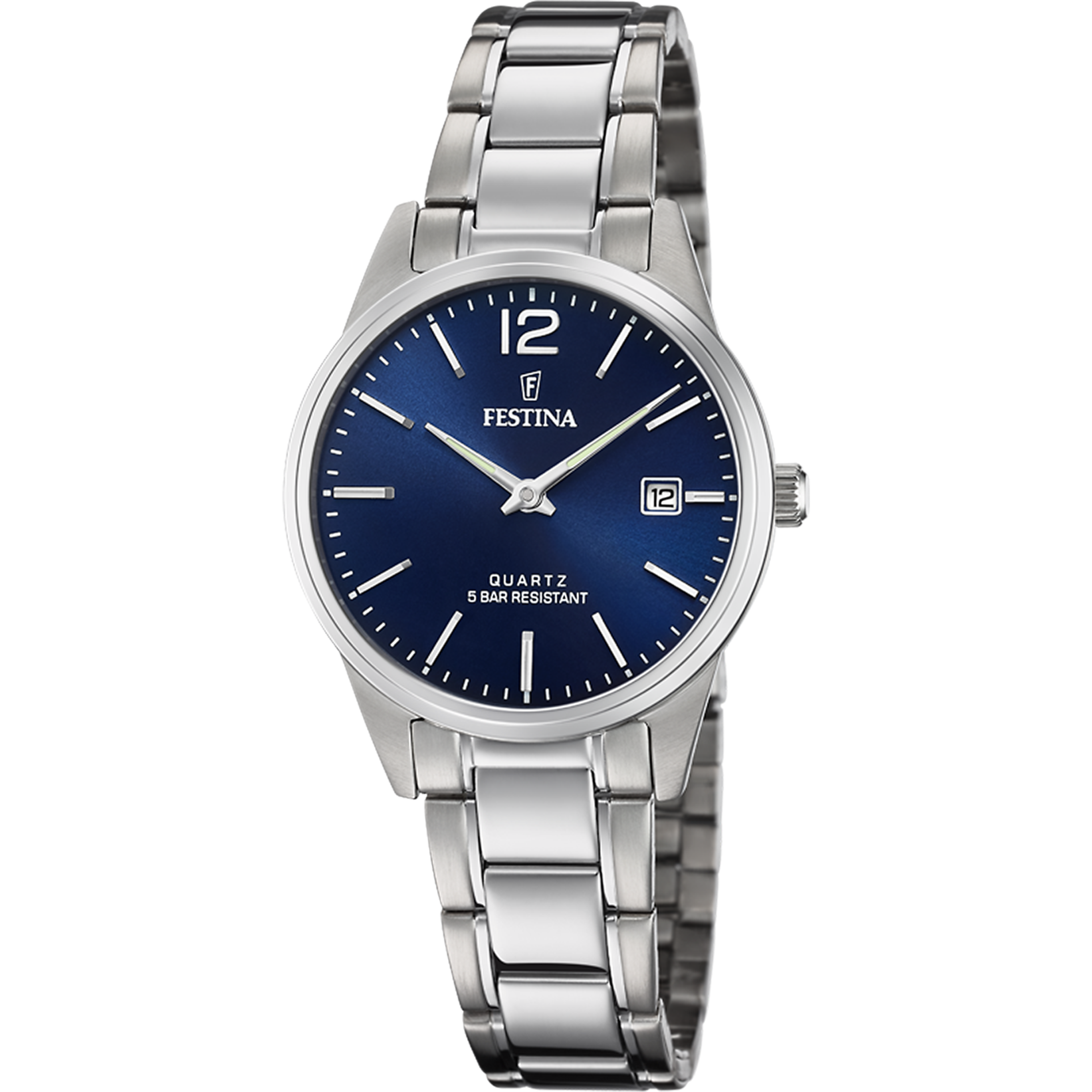 Festina Classics F20509/3 Damenuhr Blau • Mineralglas • Edelstahlarmband