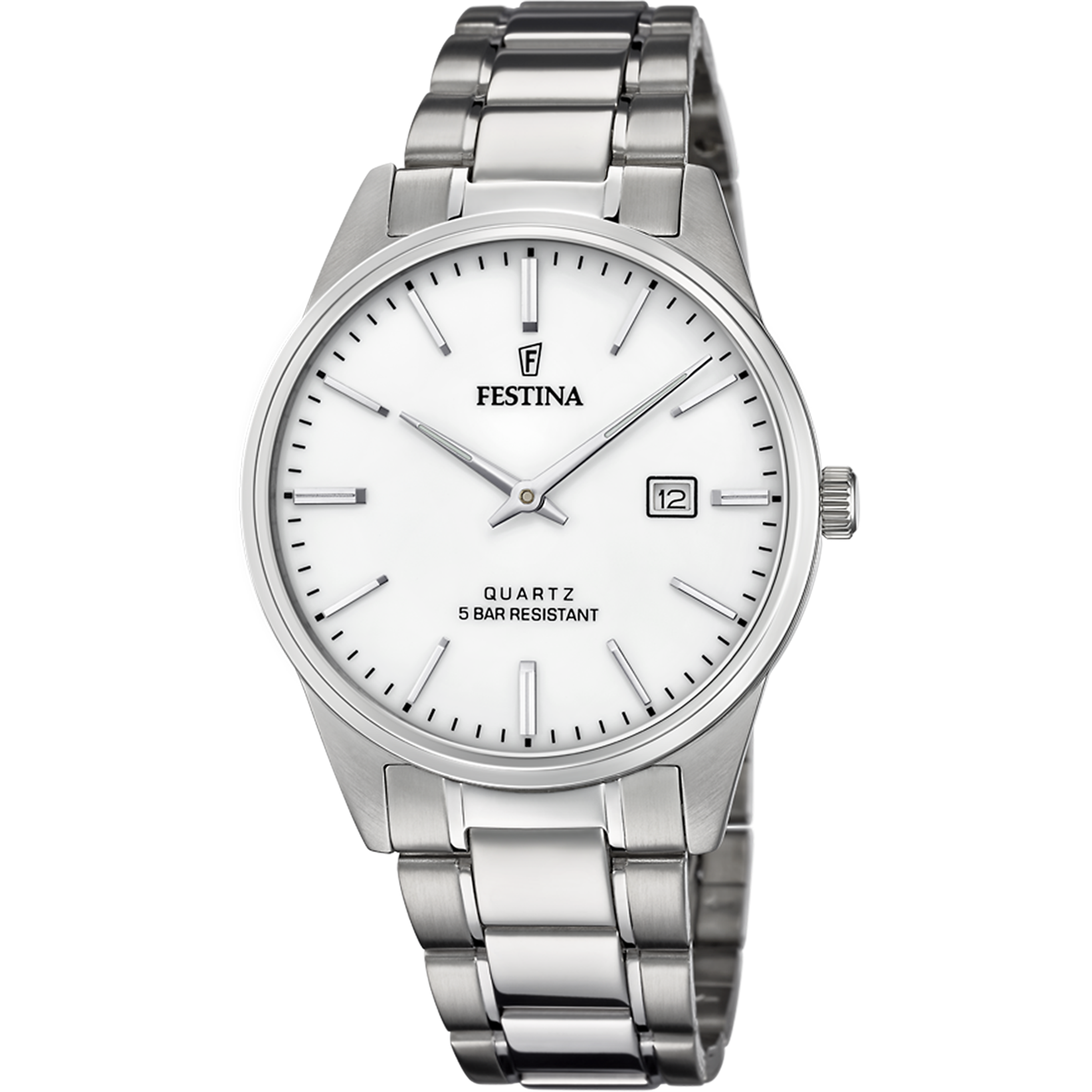 Festina Classics F20511/2 Herrenuhr Silber • Klassisches Quarzwerk • Edelstahlarmband