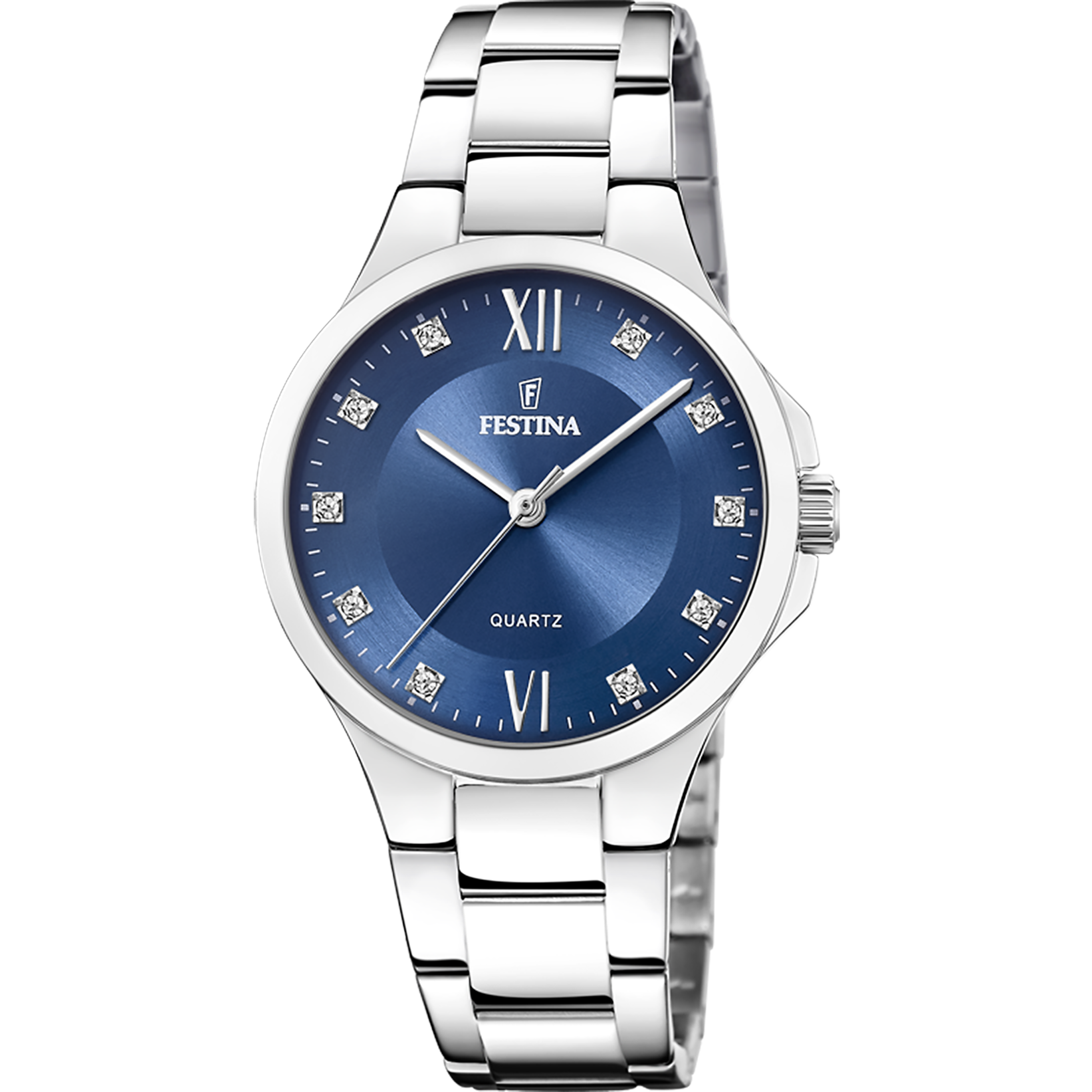 Festina Mademoiselle F20582/3 Damenuhr Blau • Mineralglas • Edelstahlgehäuse