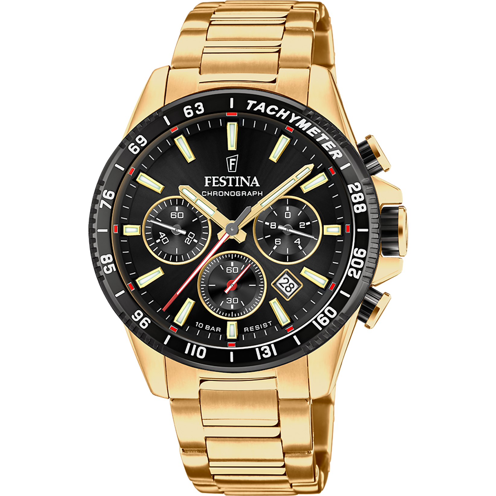 Festina Timeless Cronografo F20634/5 da Uomo • Acciaio Inossidabile • 10 ATM