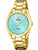 Festina Boyfriend F20640/2 Damenuhr Türkis • Goldfarben Edelstahlarmband • Mineralglas