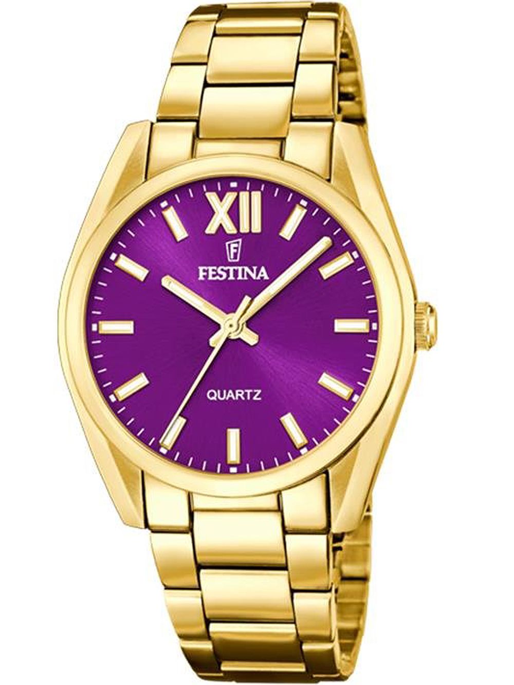 Festina Boyfriend F20640/3 Damenuhr Goldfarben • Mineralglas • Quarzwerk