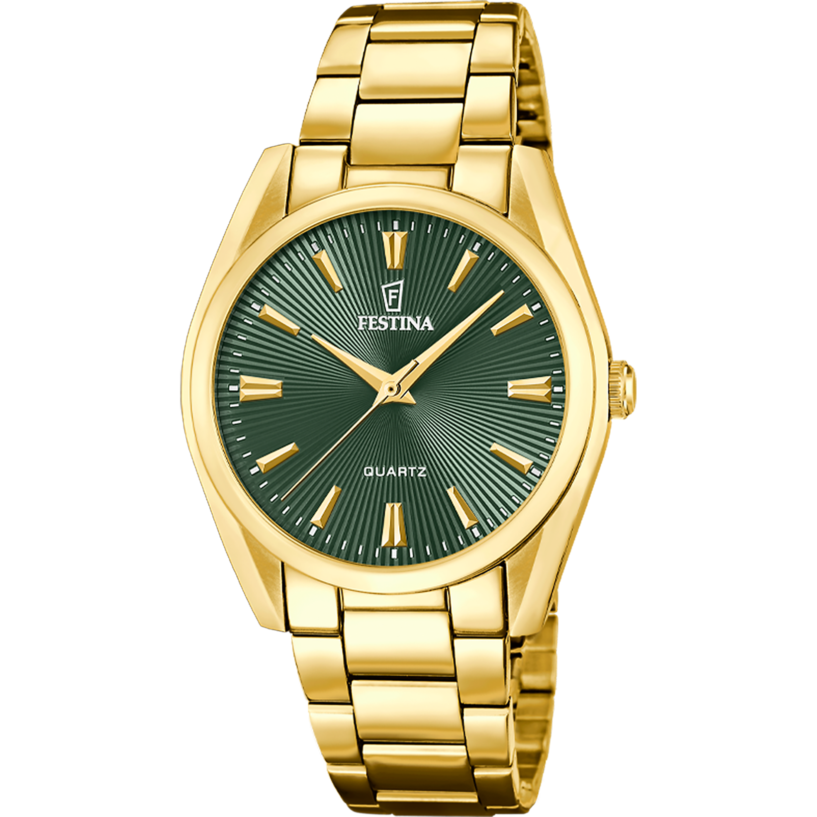 Festina Boyfriend Collection F20640/B Damen Armbanduhr Grün • Quarzwerk • Edelstahlarmband