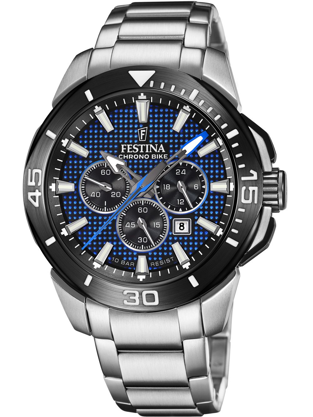 Festina Chrono Bike F20641/2 Herrenuhr Blau • Chronograph • 10 ATM