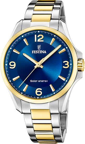 Orologio da uomo Festina Solar Energy F20657/4 • Movimento solare • Bicolore