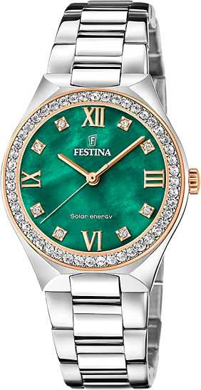 Festina Solar Energy F20658/3 Orologio da Donna • Movimento Solare • Acciaio Inossidabile