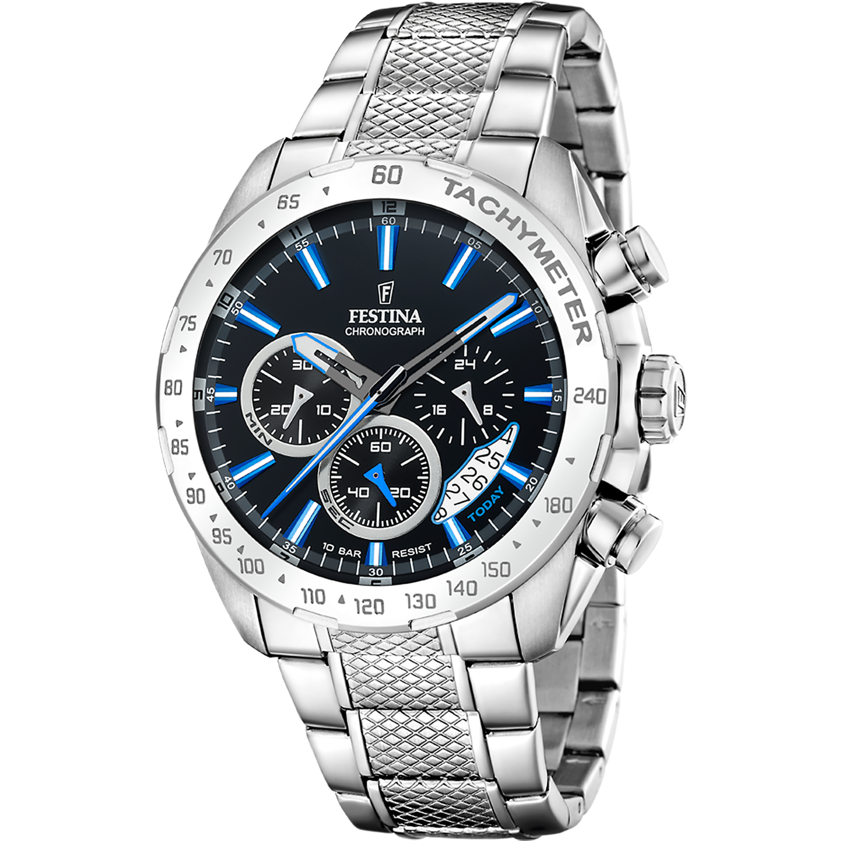 Festina Timeless Chronograph F20668/6 Herrenuhr Schwarz • Chronograph • 10 ATM