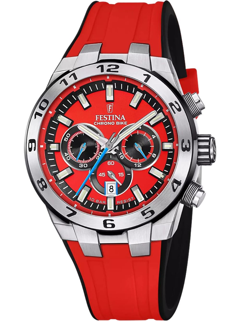 Festina Chrono Bike F20671/5 Herrenuhr Rot • Chronograph • 10 ATM