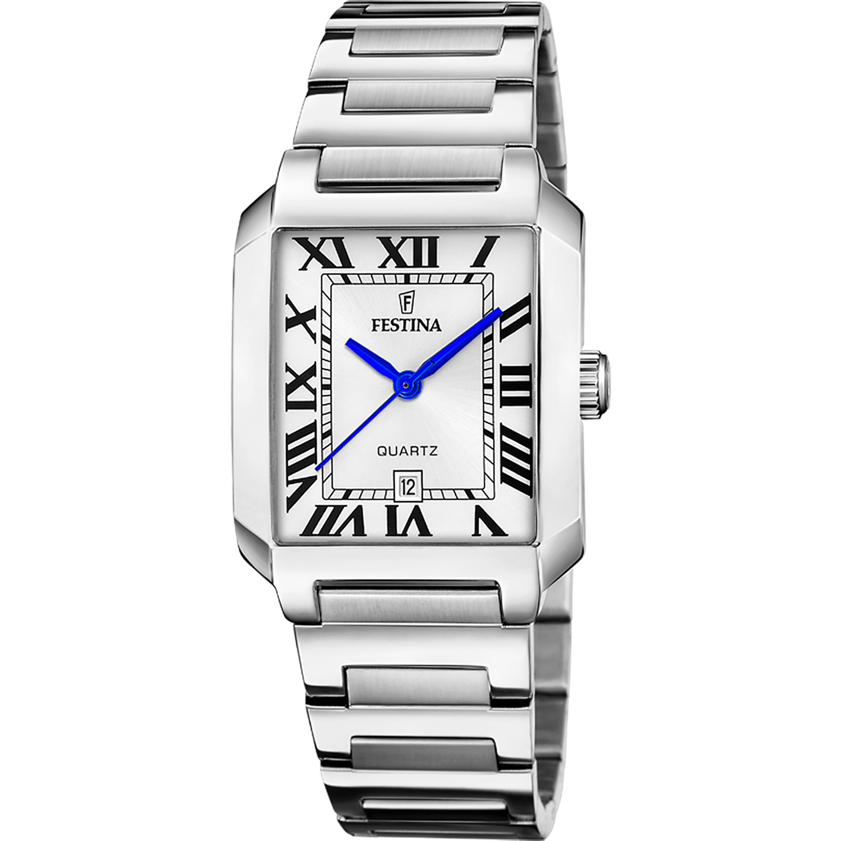 Festina On the Square F20679/1 Damenuhr Silber • Quarzwerk • Mineralglas