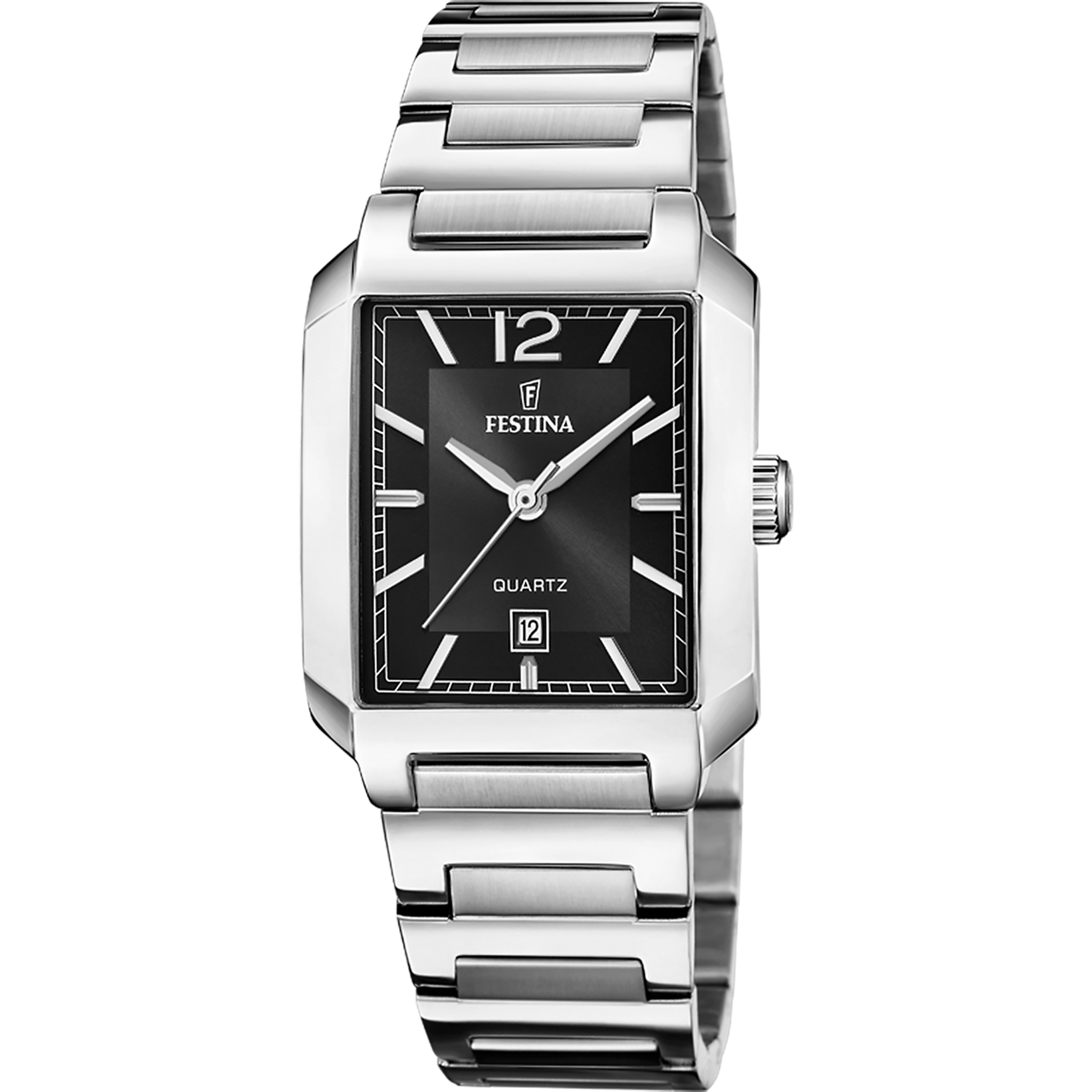 Festina On the Square F20679/4 Damenuhr Schwarz • Quarzwerk • 5 ATM