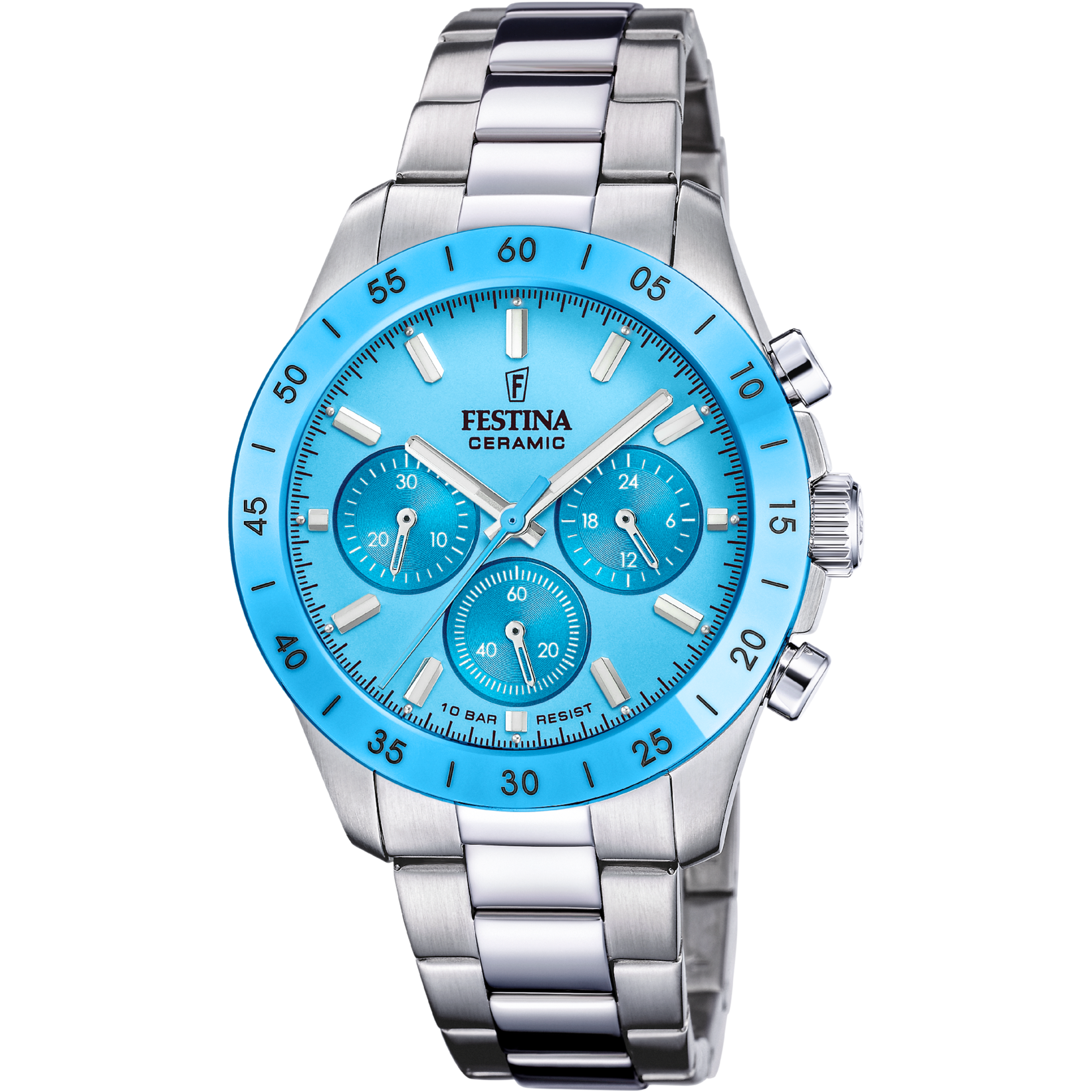 Festina Ceramic Chronograph F20693/3 Damen • Keramikgehäuse • Chronograph