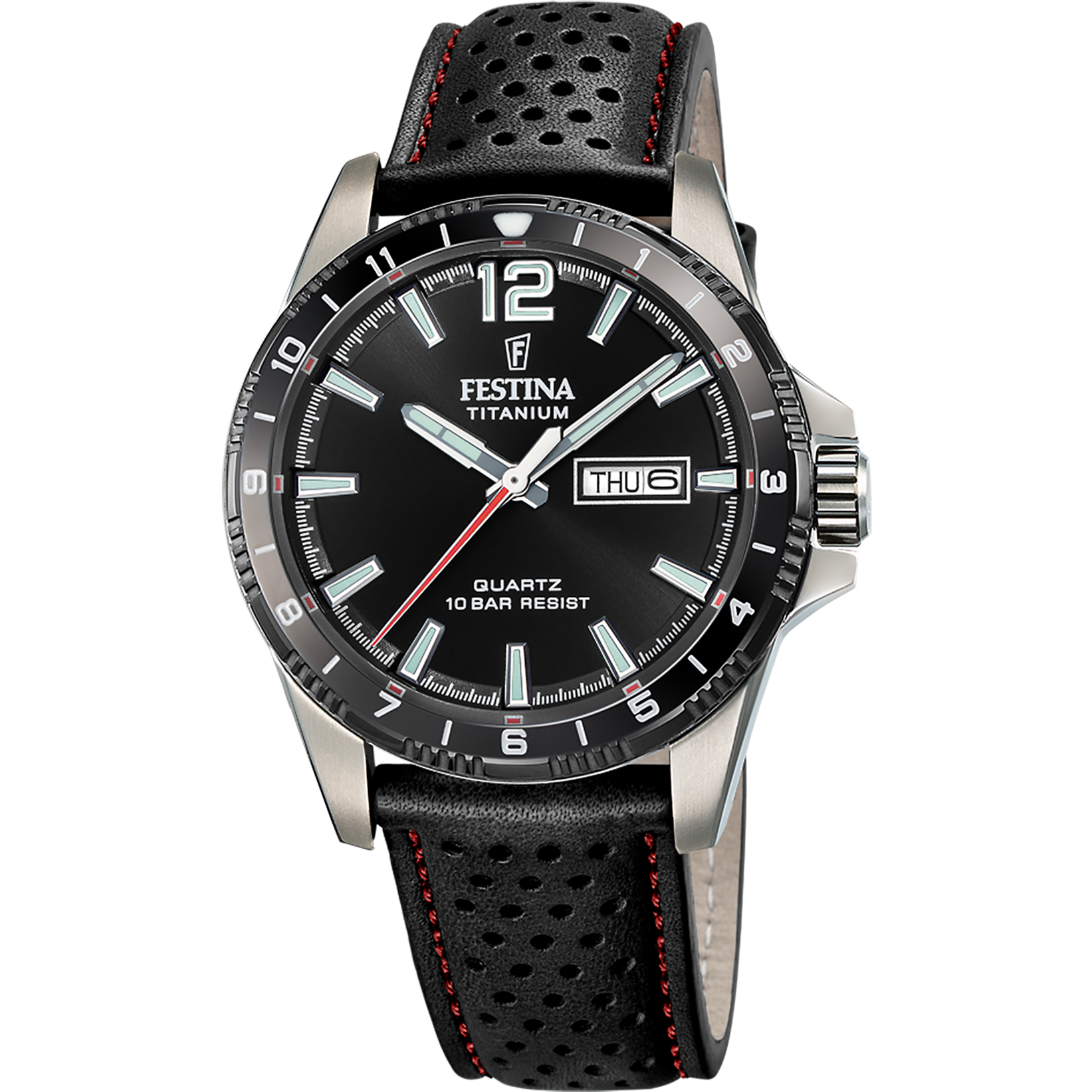 Festina F20699/4 Herrenuhr Quarz Titan 43mm • 10 ATM • Titangehäuse