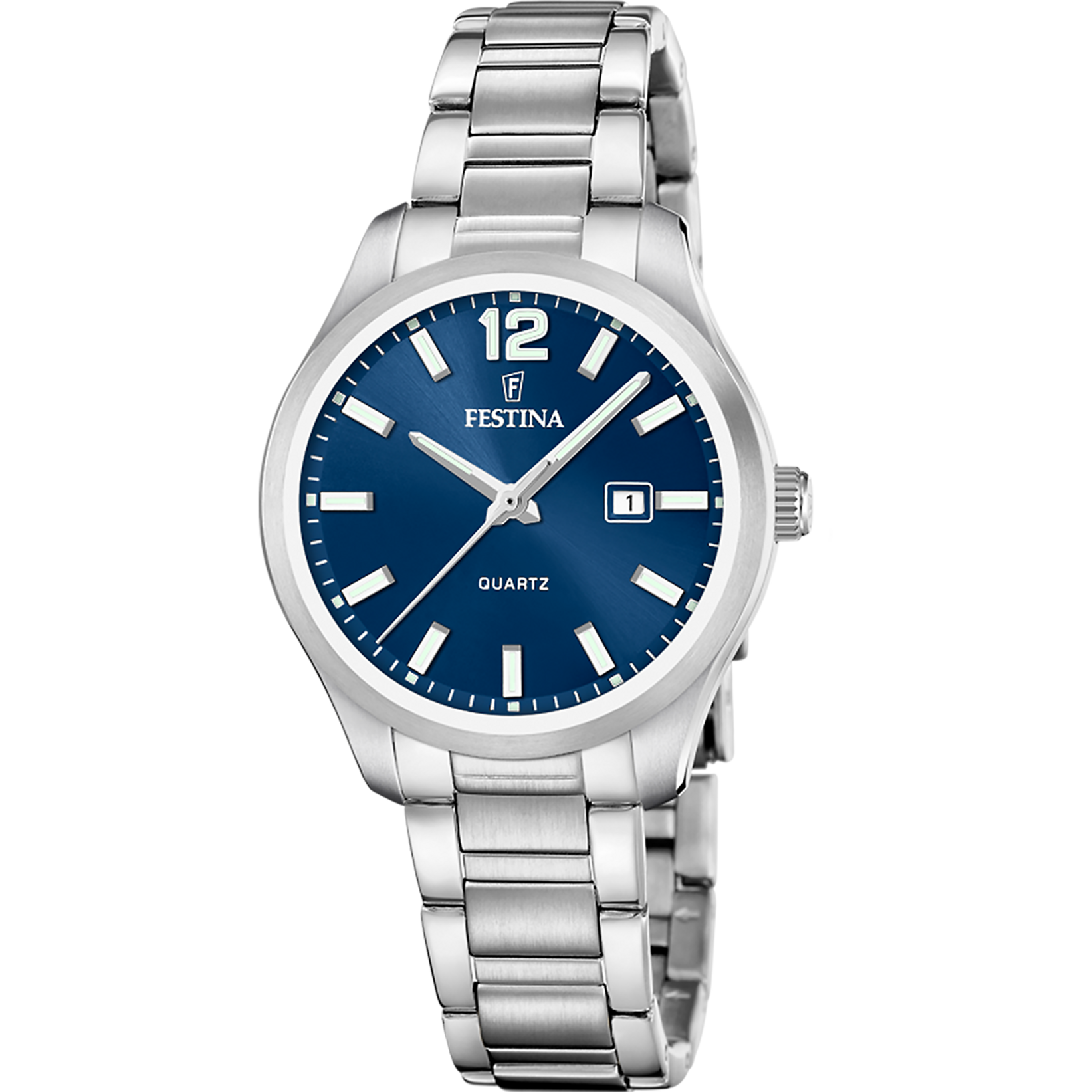 Festina Classic F20737/4 Damenuhr Blau • 5 ATM Wasserdichtigkeit • Elegantes Quarzwerk