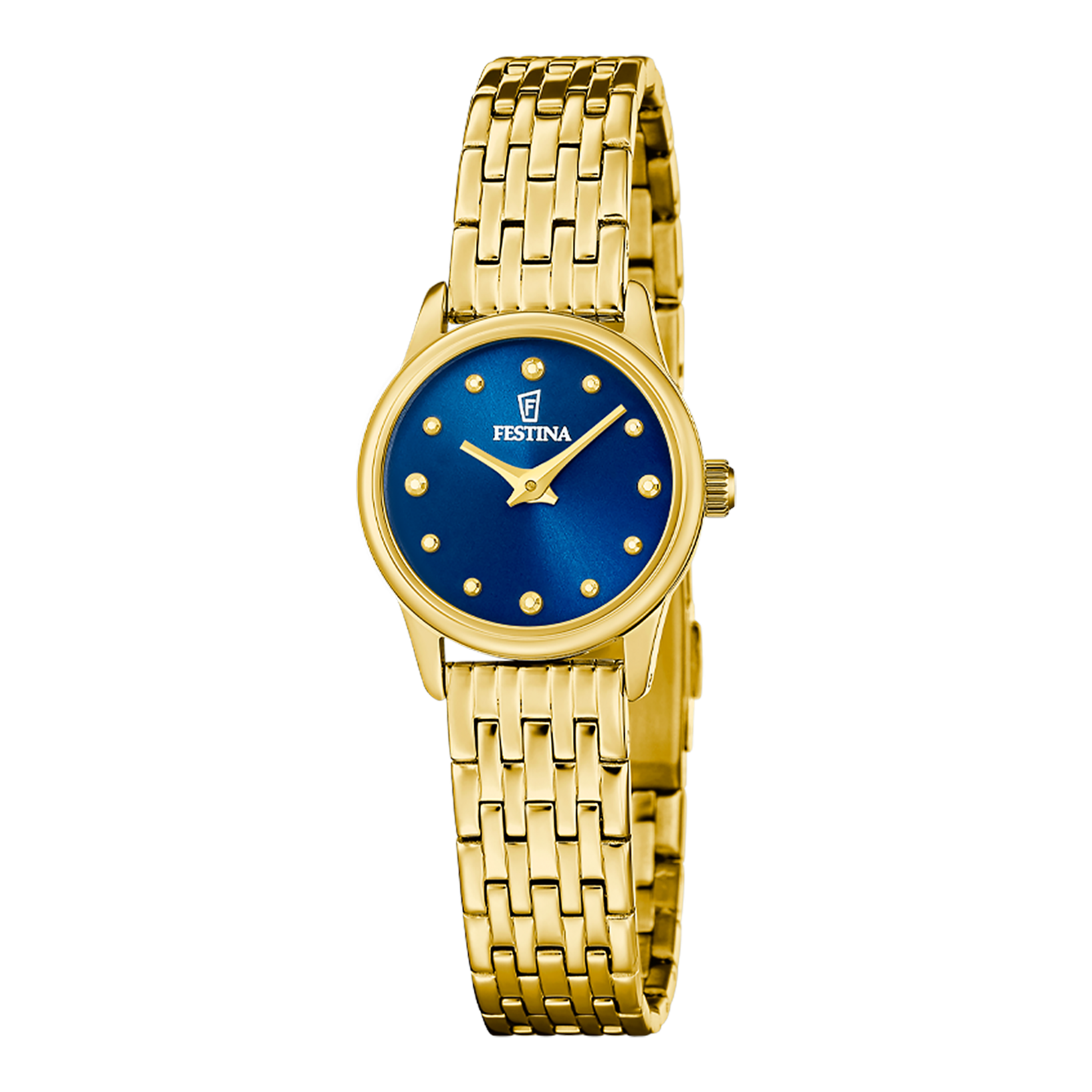 Festina Mademoiselle F20750/4 Damenuhr Blau • Edelstahlarmband • 5 ATM Wasserdicht