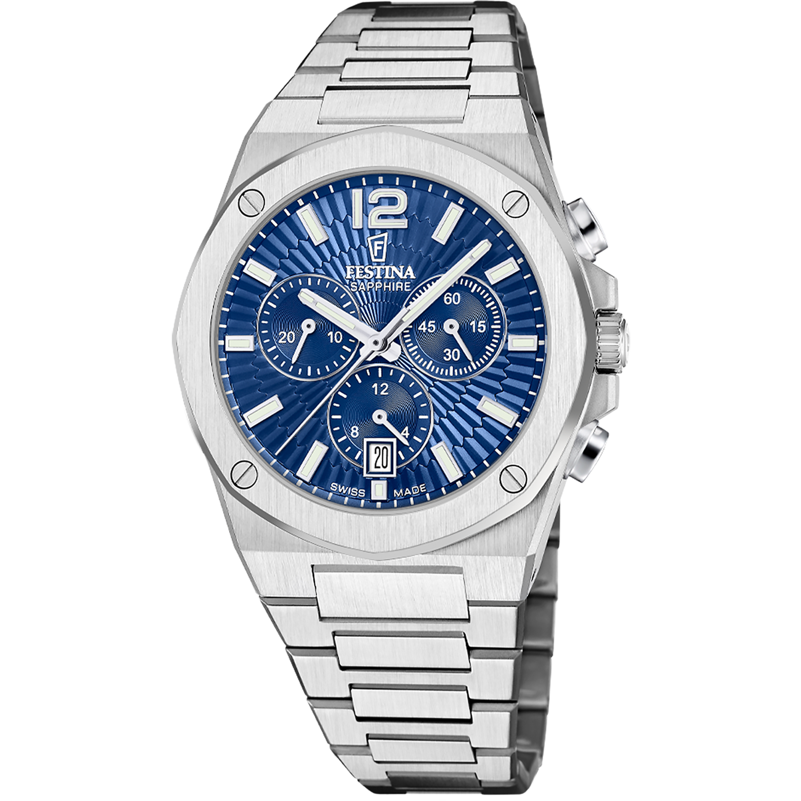 Festina Swiss Made F22002/2 Vallee Herrenuhr • Saphirglas • Chronograph