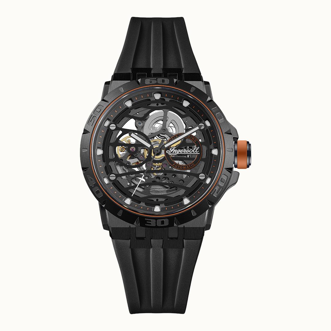 Ingersoll 1892 The Rigger I17902 Herren Armbanduhr Schwarz • Automatikwerk • Leuchtziger