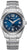 Orologio da donna con quadrante blu, cinturino in metallo argentato e display analogico