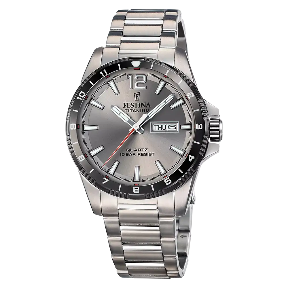 Festina Titanium F20698/1 Herr • Boett & Armband i Titan • Mineralglas