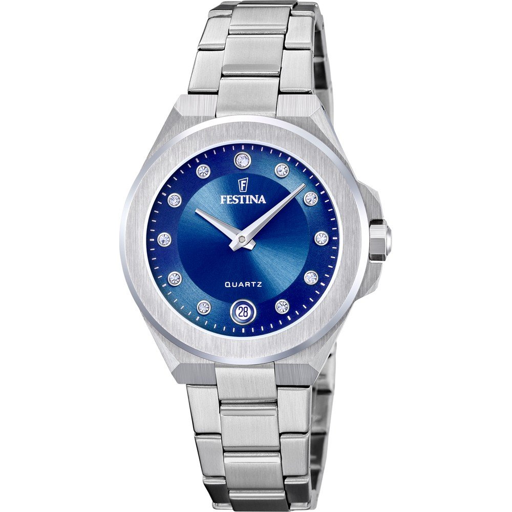 Festina Mademoiselle F20700/5 Damen • Blaues Zifferblatt • Mineralglas