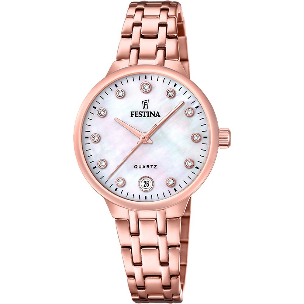 Festina Mademoiselle F20722/1 Damen Armbanduhr Roségold • Saphirglas • Quarzwerk mit Datum