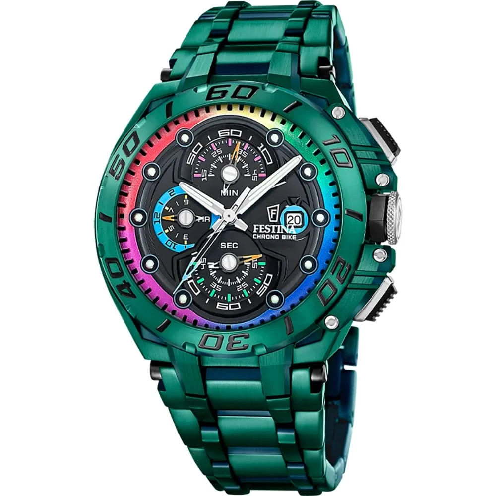 Festina Chrono Bike F20760/1 Orologio da uomo • 20 bar • Cinturino intercambiabile incluso