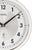 AMS Funk-Wanduhr in Silber mit weißem Zifferblatt, schwarzen Zeigern und Mineralglas