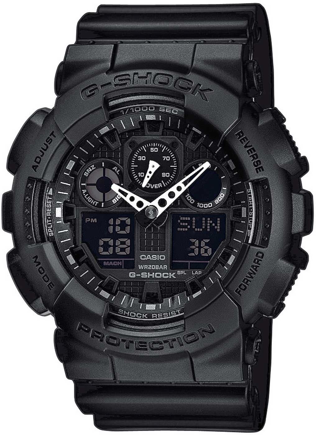 Orologio da uomo Casio G-Shock GA-100-1A1ER • Estrema resistenza agli urti • Impermeabile fino a 20 bar