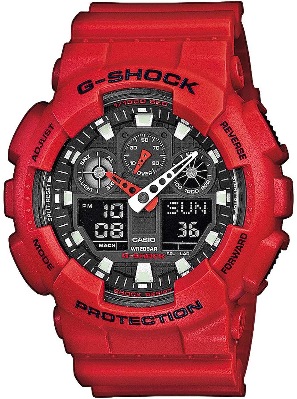 Orologio da uomo Casio G-Shock GA-100B-4AER • Estrema resistenza agli urti • Funzione World Time