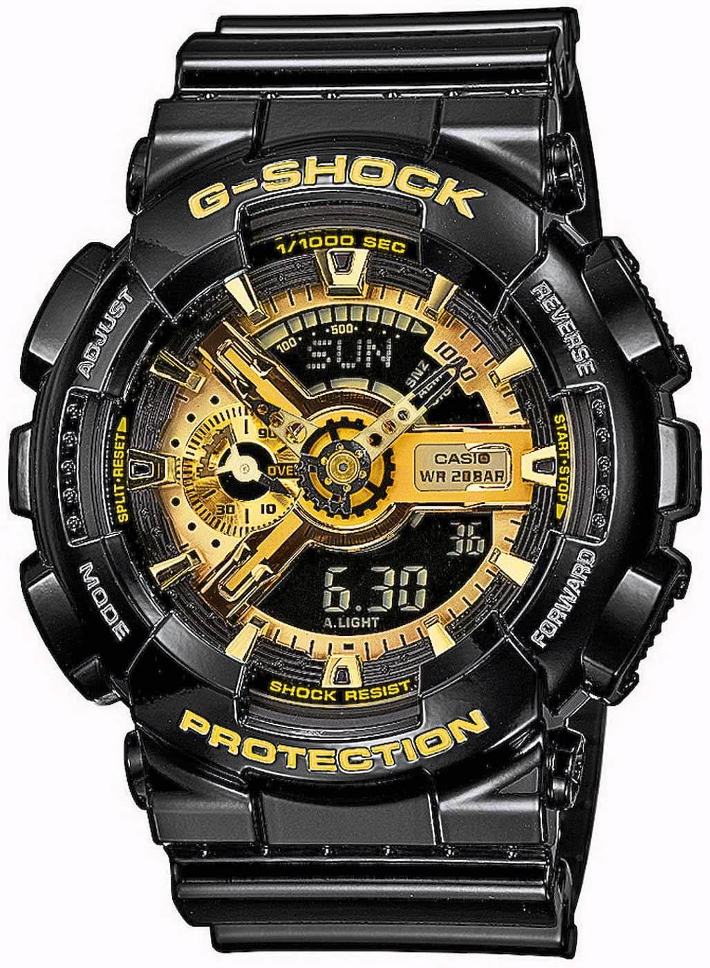 Orologio da uomo Casio G-Shock GA-110GB-1AER • Estrema resistenza agli urti • Resistente ai campi magnetici