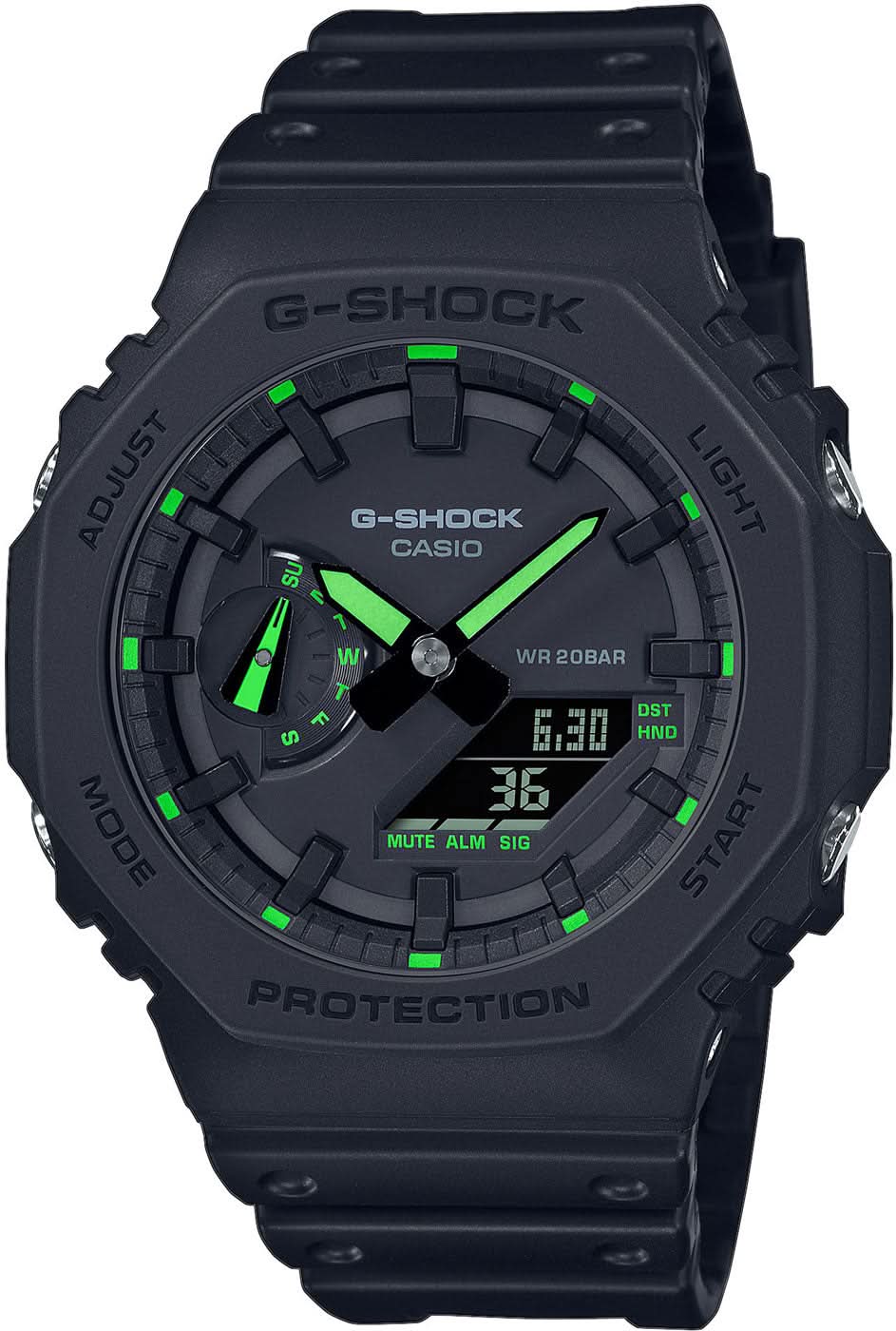 Orologio da uomo Casio G-Shock GA-2100-1A3ER • Estrema resistenza agli urti • World Time