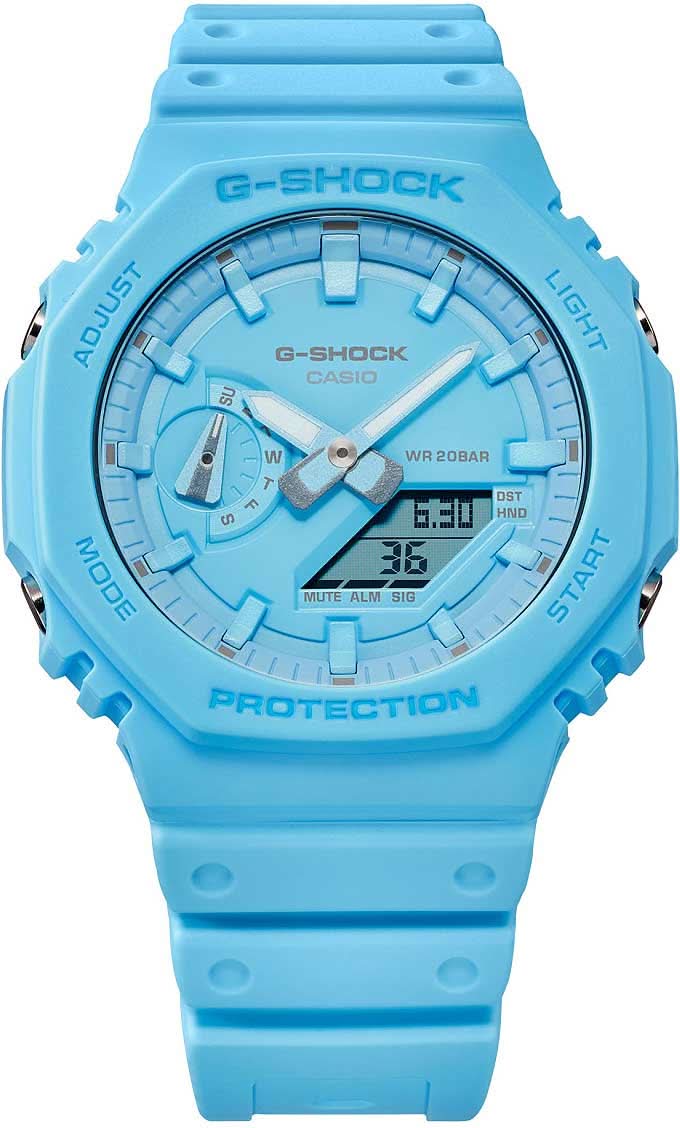 Casio G-Shock GA-2100-2A2ER Orologio da uomo • Carbon Core Guard • Resistente agli urti