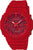 Orologio da uomo Casio G-Shock con cassa rossa e quadrante analogico rosso.