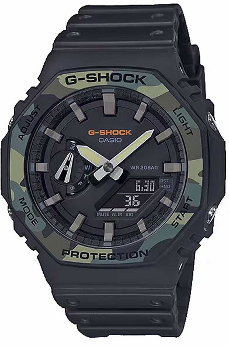 Orologio da uomo Casio G-Shock GA-2100SU-1AER • Estrema resistenza agli urti • Carbon Core Guard