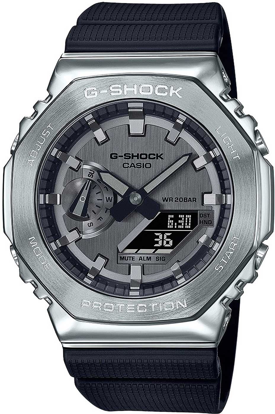Orologio da uomo Casio G-Shock GM-2100-1AER • Estrema resistenza agli urti • Iconico design in metallo