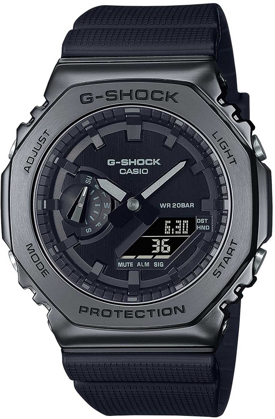 Orologio da uomo Casio G-Shock GM-2100BB-1AER • Estrema resistenza agli urti • Impermeabilità 20 bar