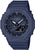 Casio G-Shock Damenuhr, dunkelblaues Silikonband, rundes Display mit Indizes