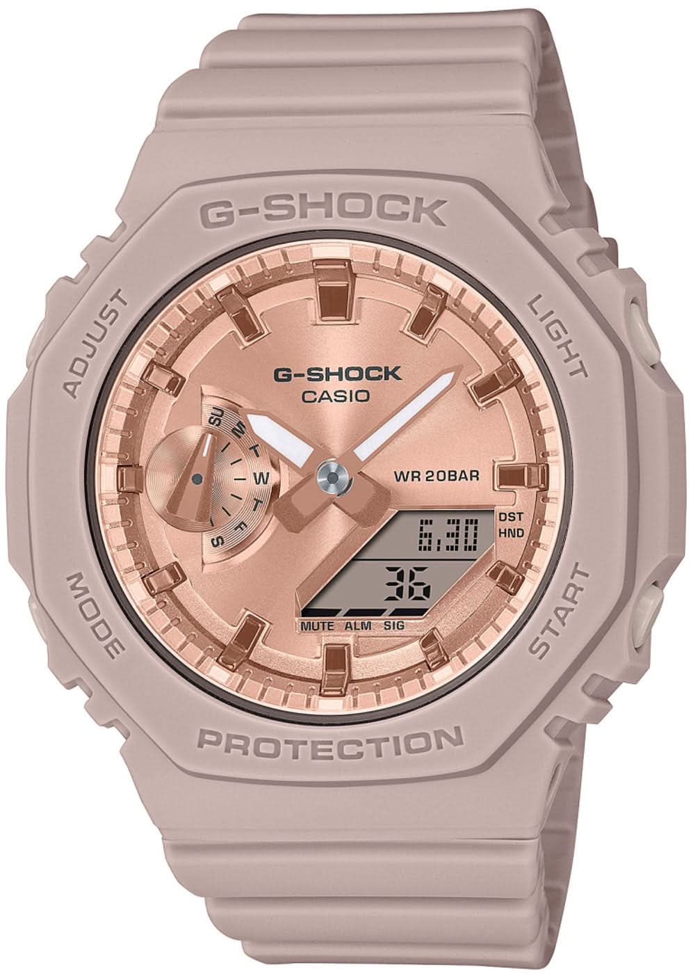 Orologio da donna Casio G-Shock GMA-S2100MD-4AER • Design compatto • Raffinati accenti oro rosa