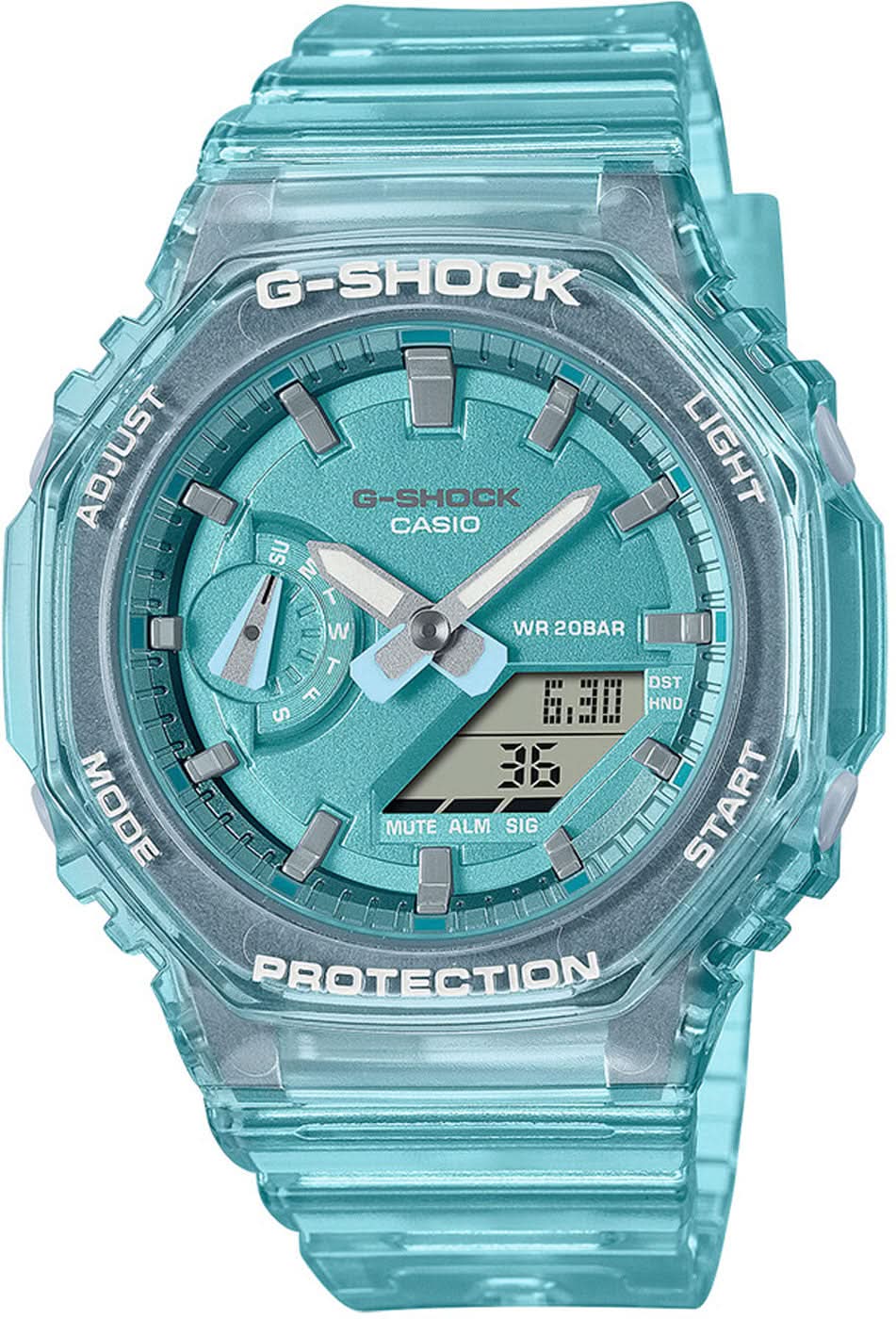 Orologio da donna Casio G-Shock GMA-S2100SK-2A • Estrema resistenza agli urti • Design trasparente
