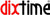 Logo orologio da parete con scritta Dixtime