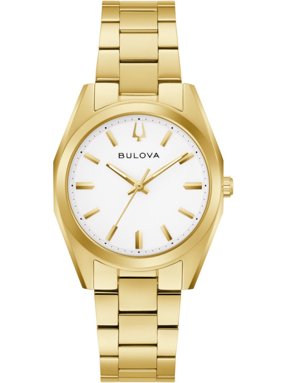 Bulova Surveyor 97L206 Damen Armbanduhr Goldfarben • Saphirglas • Quarzwerk