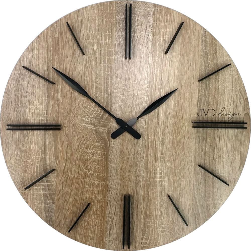 Orologio da parete JVD 50 cm Ø in plastica • Design moderno • Movimento al quarzo silenzioso