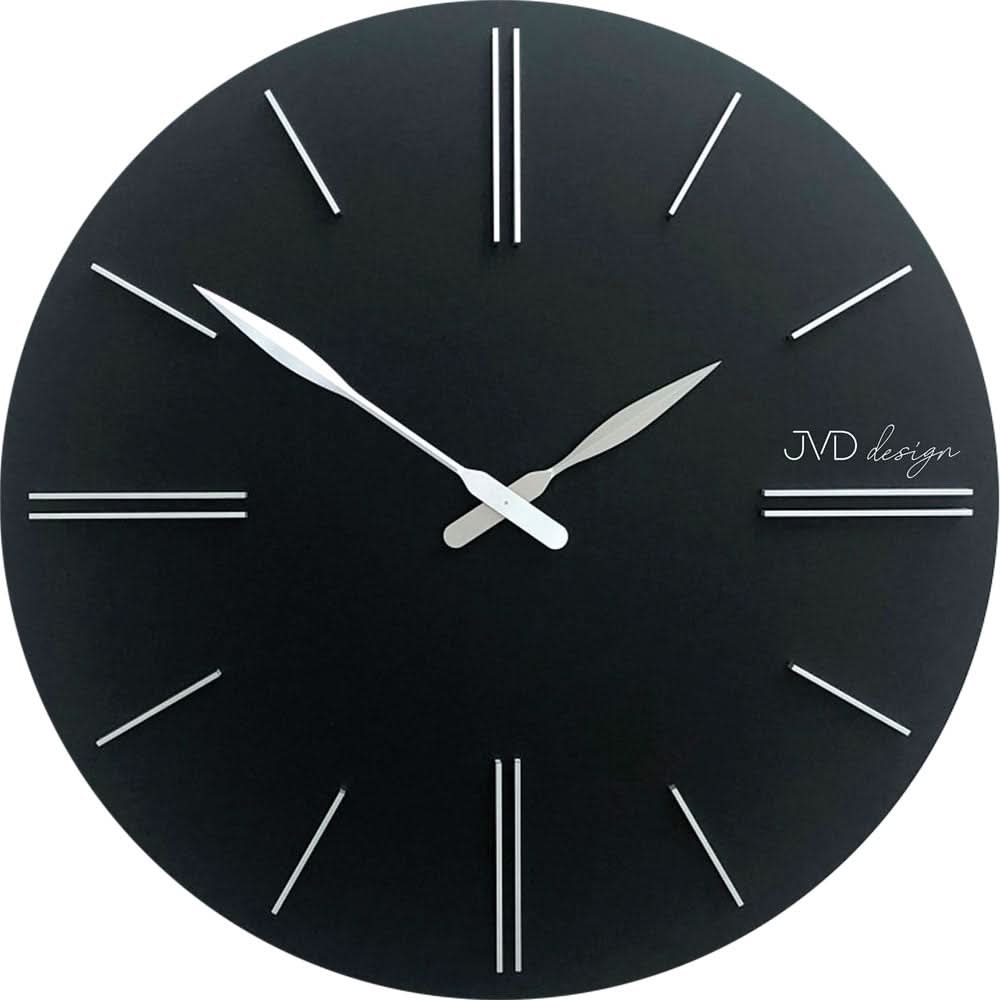 Orologio da parete JVD 50 cm Ø in plastica • Design moderno • Movimento al quarzo preciso