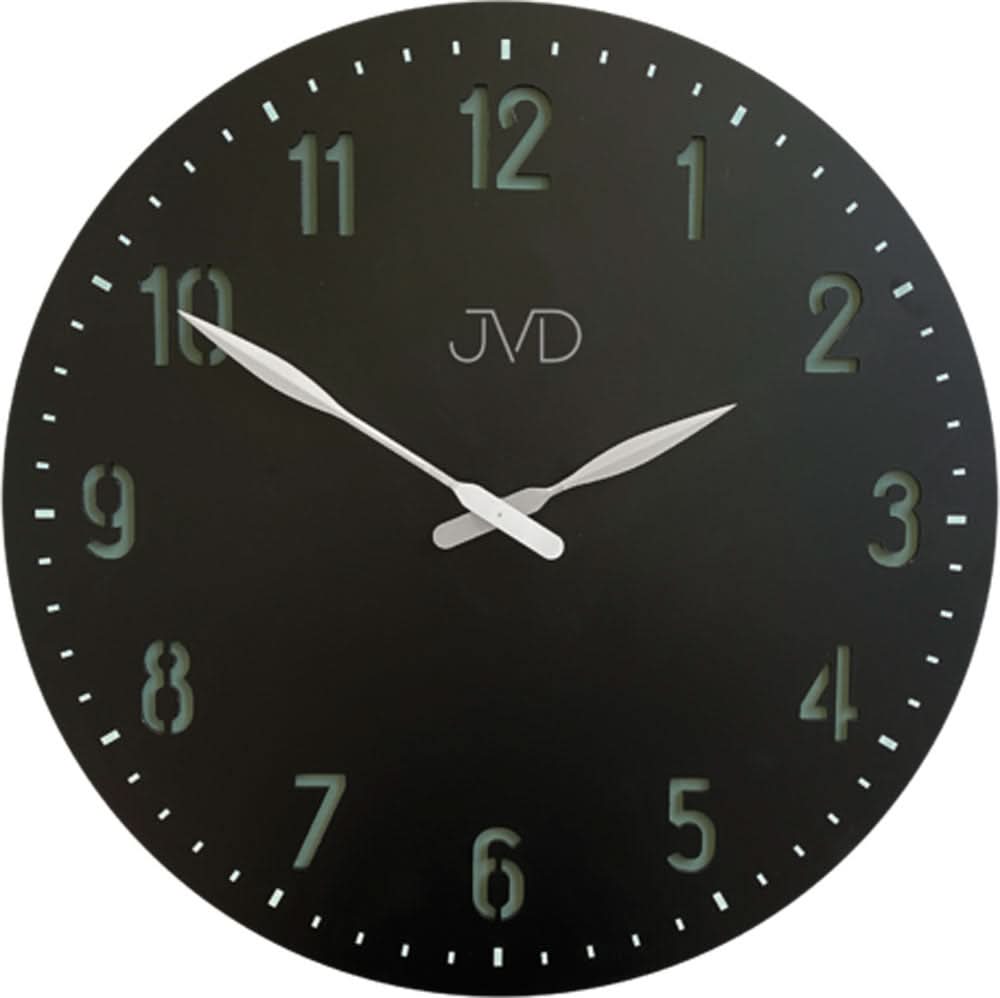 Orologio da parete JVD 50 cm Ø Legno • Movimento al quarzo silenzioso • Design moderno